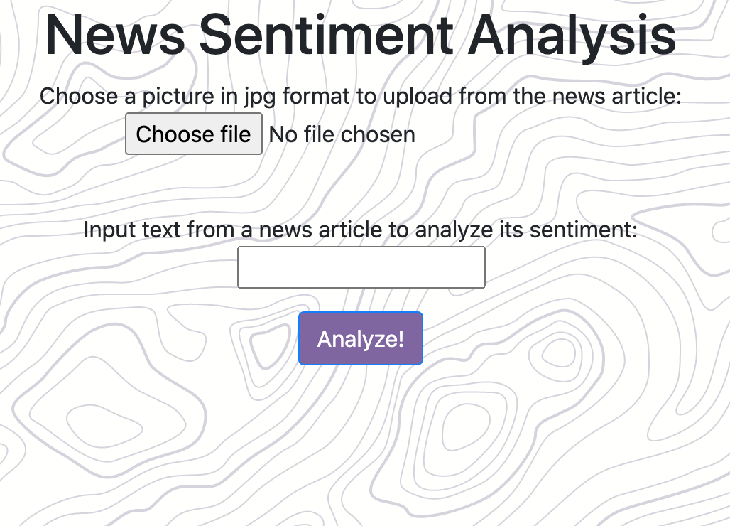 News Sentiment Analysis website